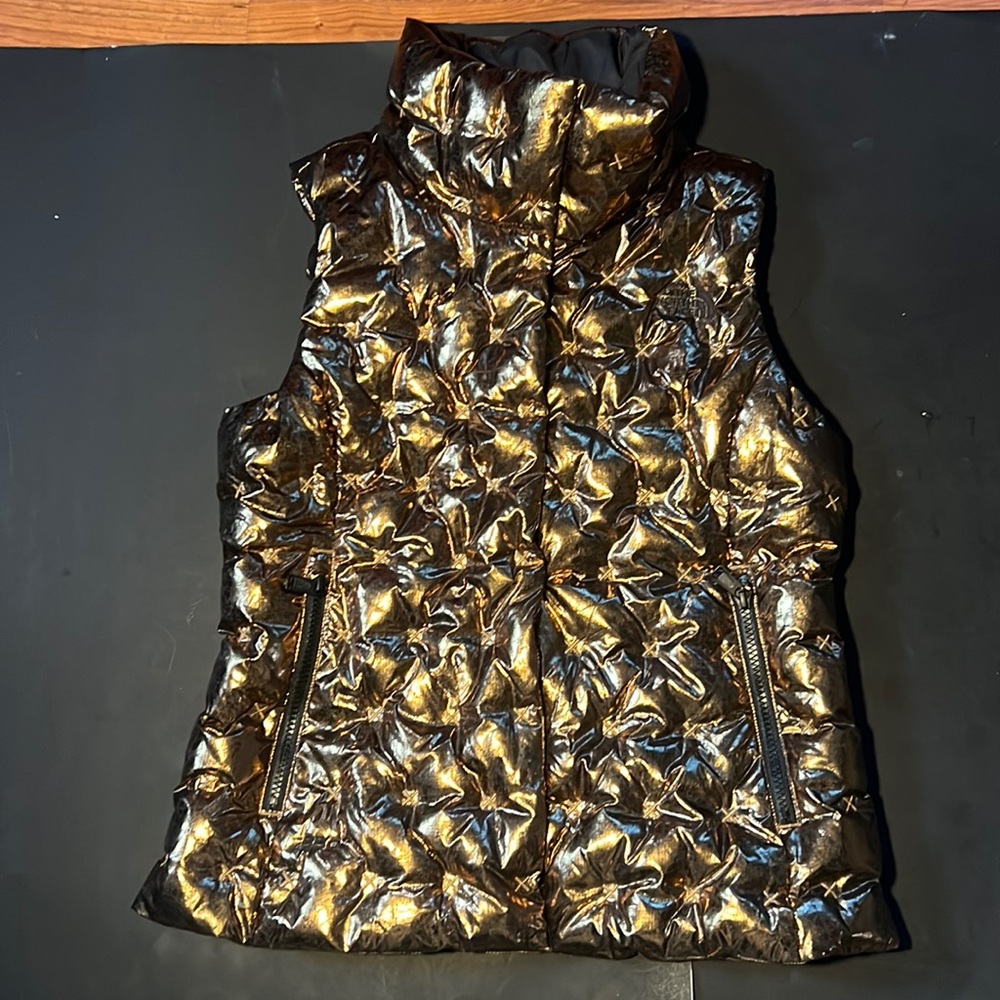 Authentic Gold Northface Vest